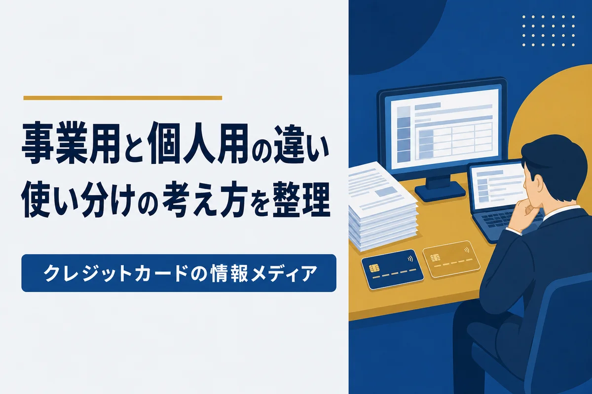 ビジネスカードと個人カードの違い｜使い分けの整理