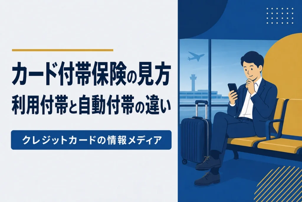 付帯保険の見方｜利用付帯と自動付帯の違い