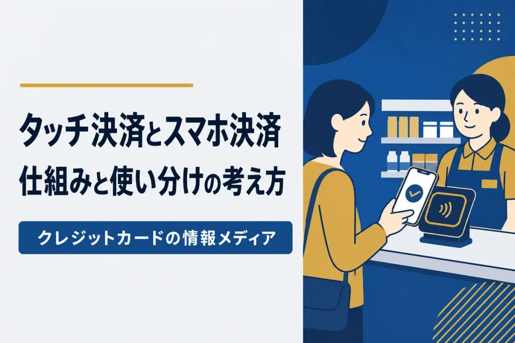 タッチ決済とスマホ決済の仕組み｜使い分けの考え方